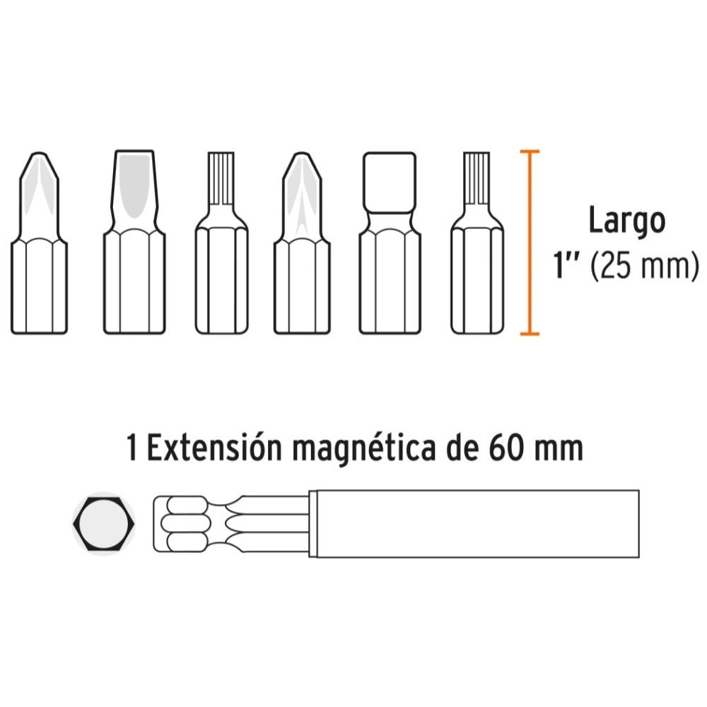 JUEGO DE 31 PUNTAS 1" S2 TRUPER EXPERT MCA TRUPER HERRAMIENTAS