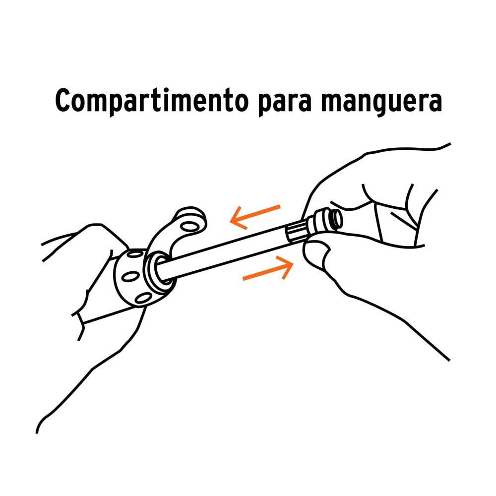 BOMBA DE AIRE MINI 40CM MANIJA ABATIBLE BOM-MI-X TRUPER MECANICA