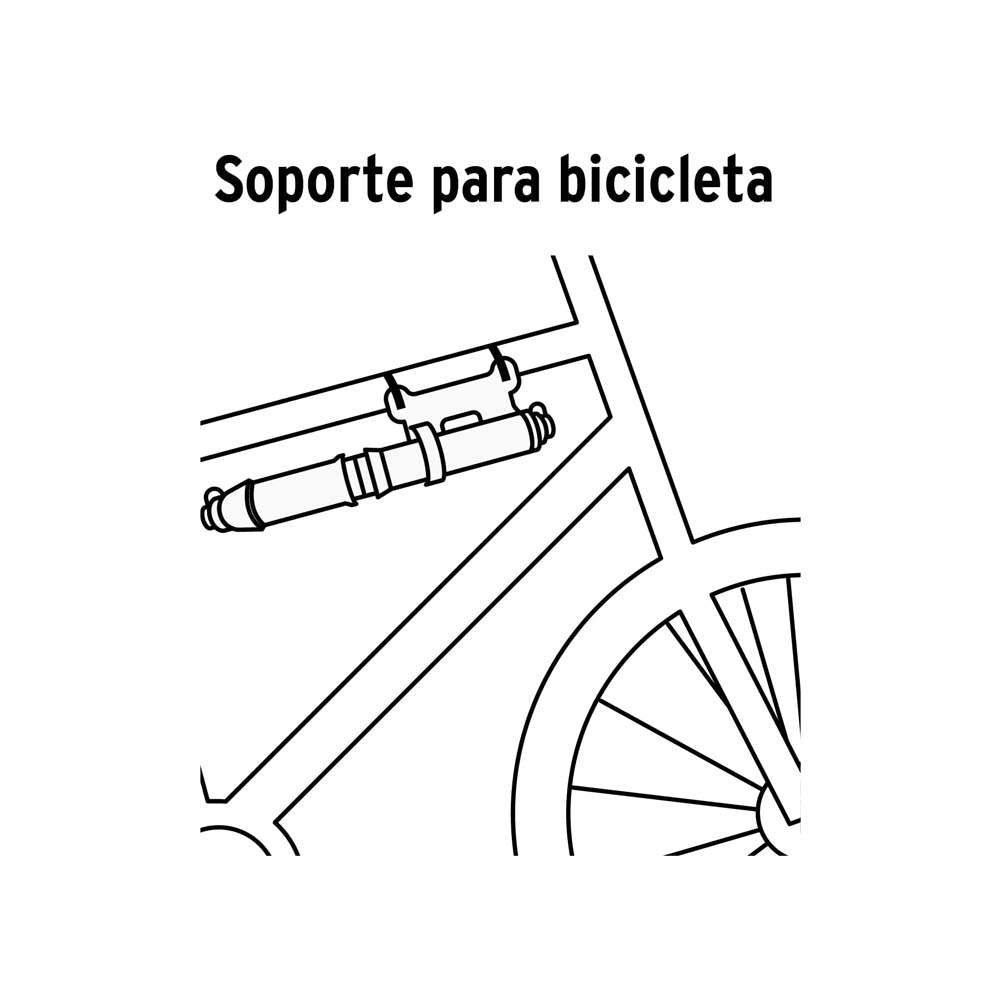 BOMBA DE AIRE MINI 40CM MANIJA ABATIBLE BOM-MI-X TRUPER MECANICA