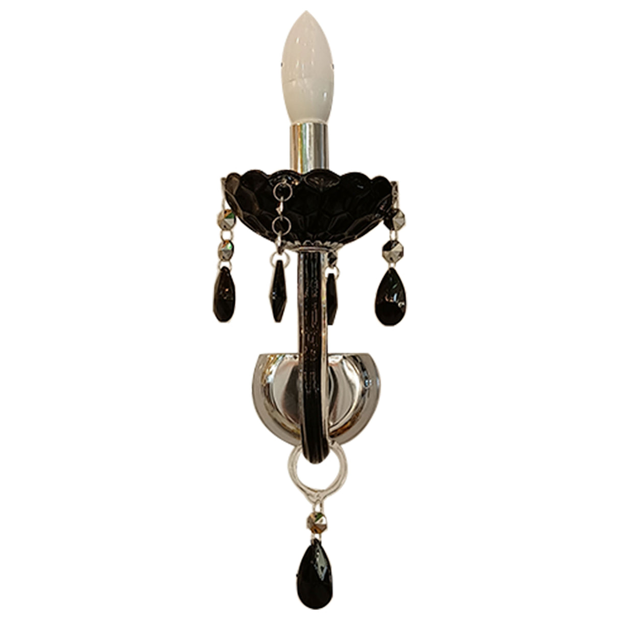 11BK ARBOTANTE MA.TERESA 1L CRISTAL NEGRO240X120X400MME14 60W IIDSA *** HA. LUMI ***