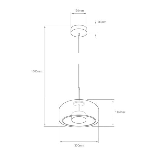LUMINARIO INT LED 11.5W 100-240V 640LM 30K DRO
