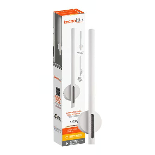 LAMPARA DE PARED ARBOTANTE LED 11W LUZ CALIDA BRILLANTE DIRECTA/INDIRECTA IRC90 NO ATENUABLE BCO