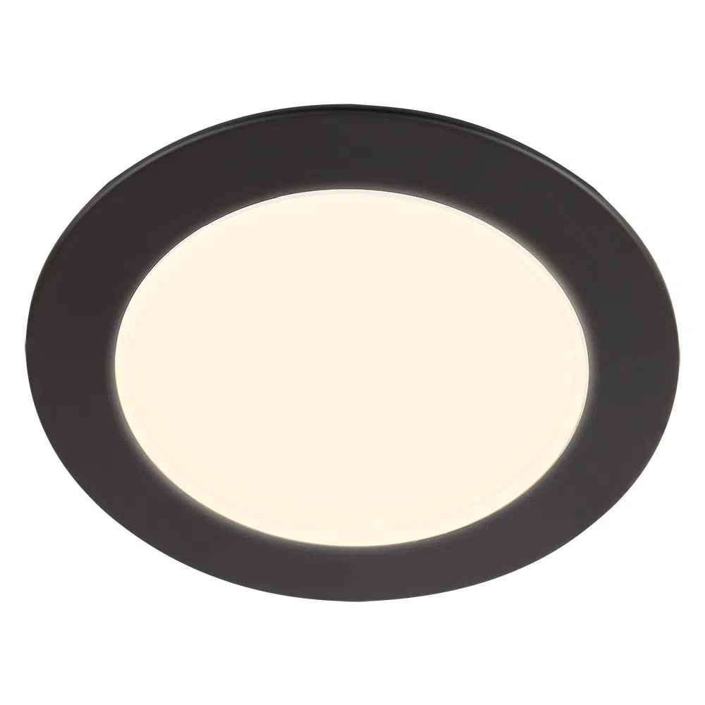 LÁMPARA DE INTERIOR EMPOTRABLE LED NOVA I NEGRO TECNOLITE NO ATENUABLE LED INTEGRADO 11W LUZ SUAVE CÁLIDA