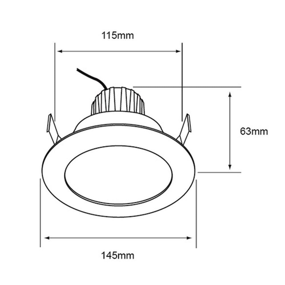 LÁMPARA DE INTERIOR EMPOTRABLE LED NOVA I TECNOLITE NO ATENUABLE LED INTEGRADO 11W LUZ DE DÍA