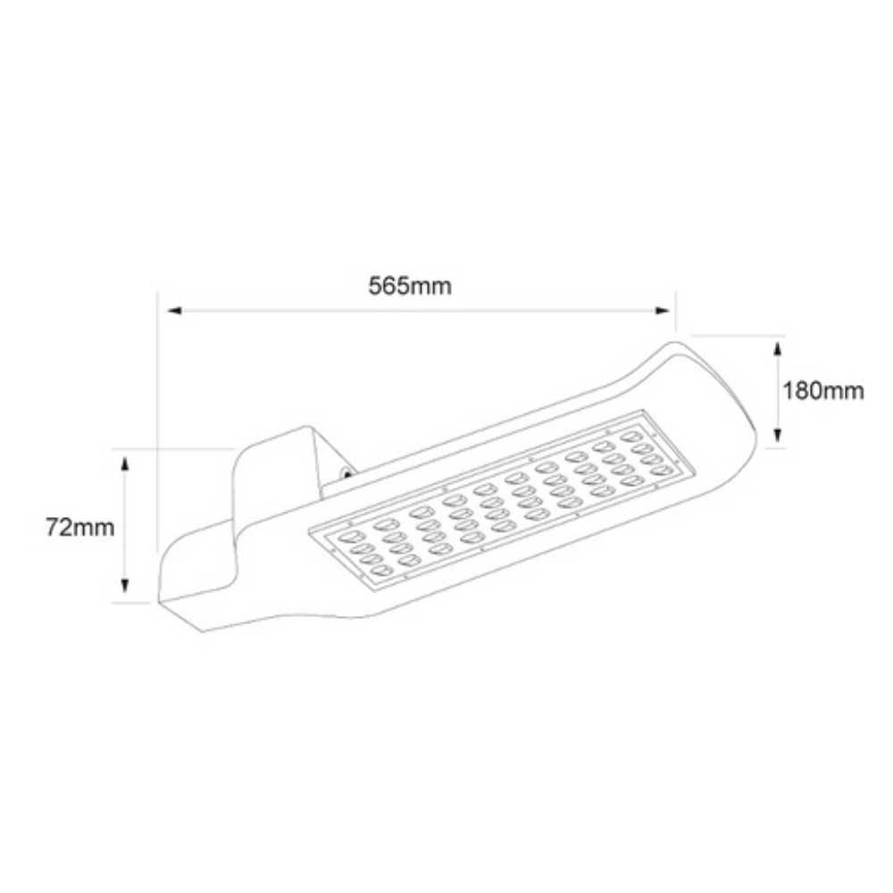 LÁMPARA INDUSTRIAL LED TECNOLOITE INDUS III DE EXTERIOR PARA PUNTA DE POSTE 120W LUZ DE DÍA