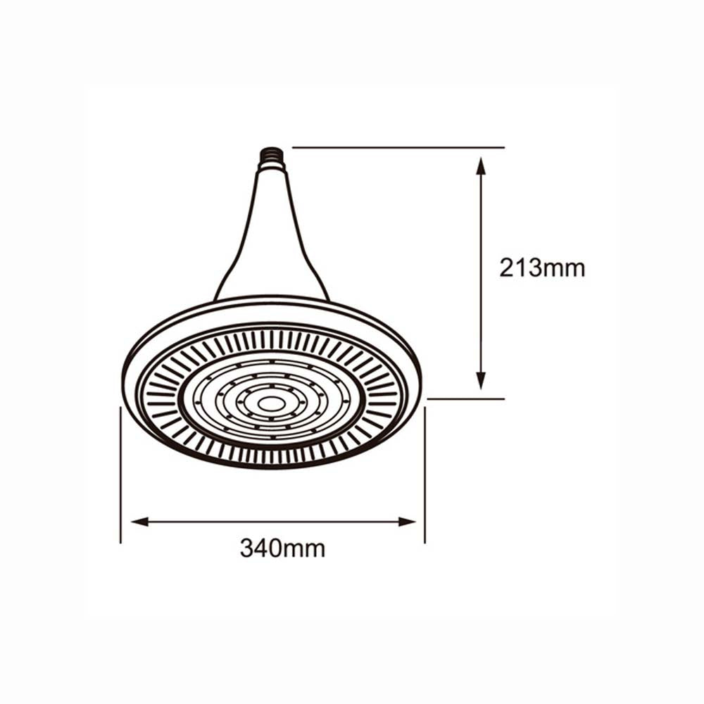 FOCO LED TECNOLITE UFO 120W LUZ DE DÍA BASE E40 ADAPTADOR INCLUIDO
