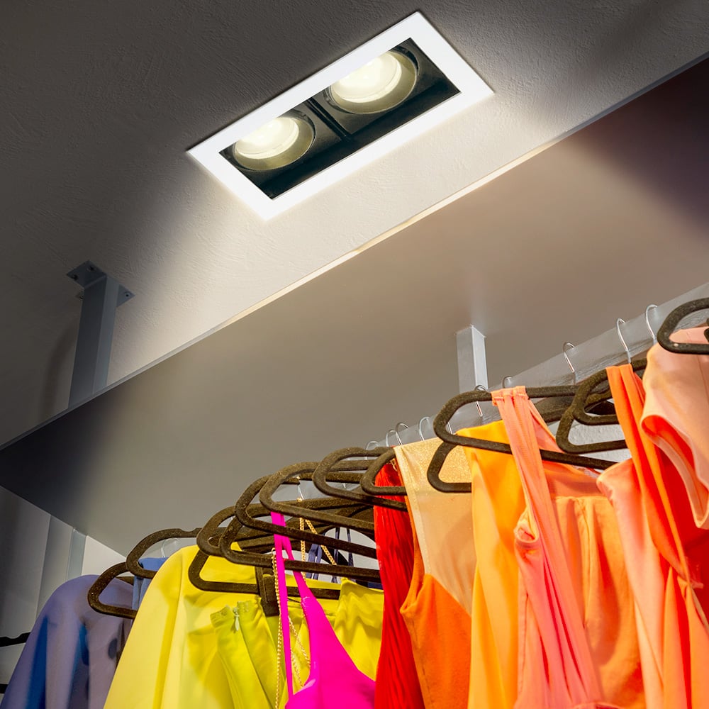 LÁMPARA DE INTERIOR EMPOTRABLE ALICANTE I TECNOLITE BASE GX5.3 DIRIGIBLE BLANCO