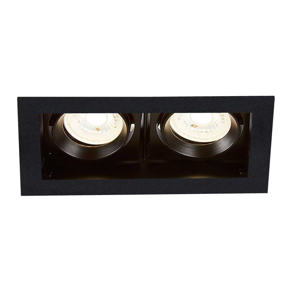 LAMPARA EMPOTRABLE DOWNLIGHT DIRIGIBLE POTENCIA MAX. 120 W 2 BASES GX5.3/GU10 NO INCLUYE FOCOS 120YD4002MVN