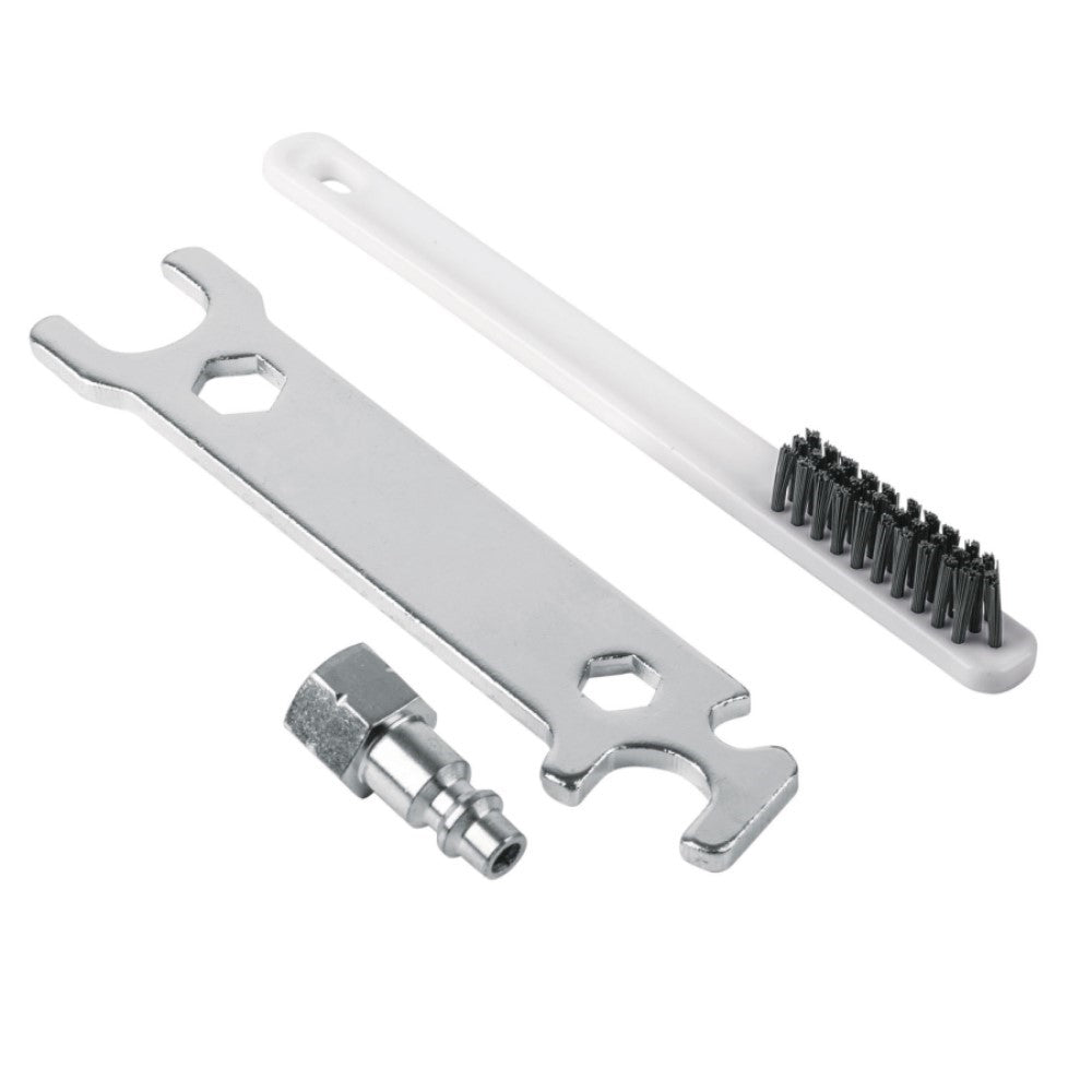 PISTOLA P/PINTAR GRAVEDAD HVLPVASO PLASTICO BOQUILLA 1.7MM MCA TRUPER