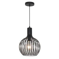 LUMINARIA COLGANTE REJILLA METAL NEGRO 1X60W. ARA *** EXHIBIDO ***