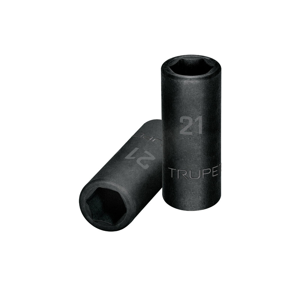 DADO DE 6 PUNTAS LARGO IMPACTO CUADRO 1/2" 21MM. D-7321-ML 12433 TRUPER