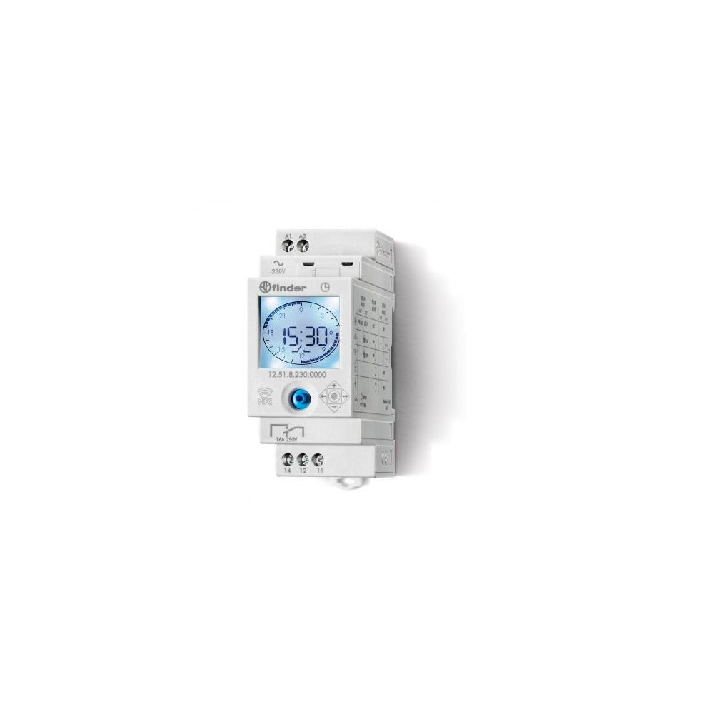 INTERRUPTOR HORARIO DIGITAL TIPO 12.62 1CC 16A. ON/OFF FINDER