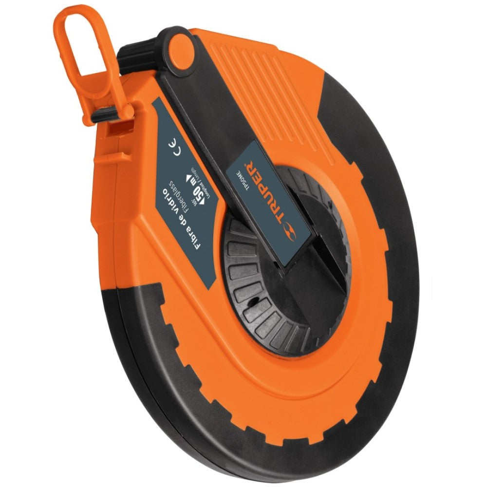 CINTA DE FIBRA DE VIDRIO C/ CARCASA DE PLASTICO 50MTS MCA TRUPPER