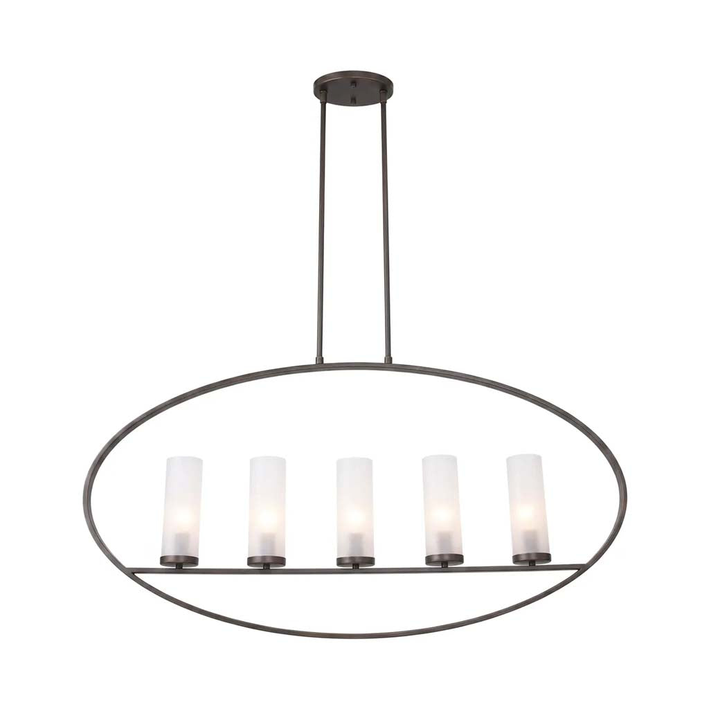 CANDIL CRISTAL/METAL COLOR NEGRO 5 X 60W