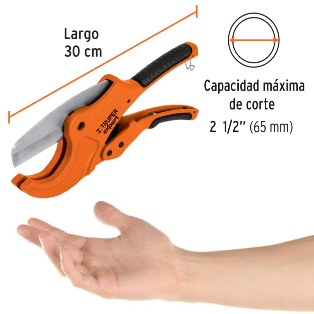 CORTADOR DE TUBO DE PVC CUCHILLA DE ACERO ALTA DUREZA COT-PVC-X TRUPER