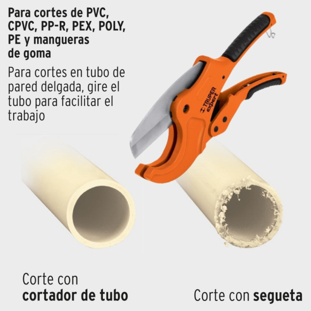 CORTADOR DE TUBO DE PVC CUCHILLA DE ACERO ALTA DUREZA COT-PVC-X TRUPER
