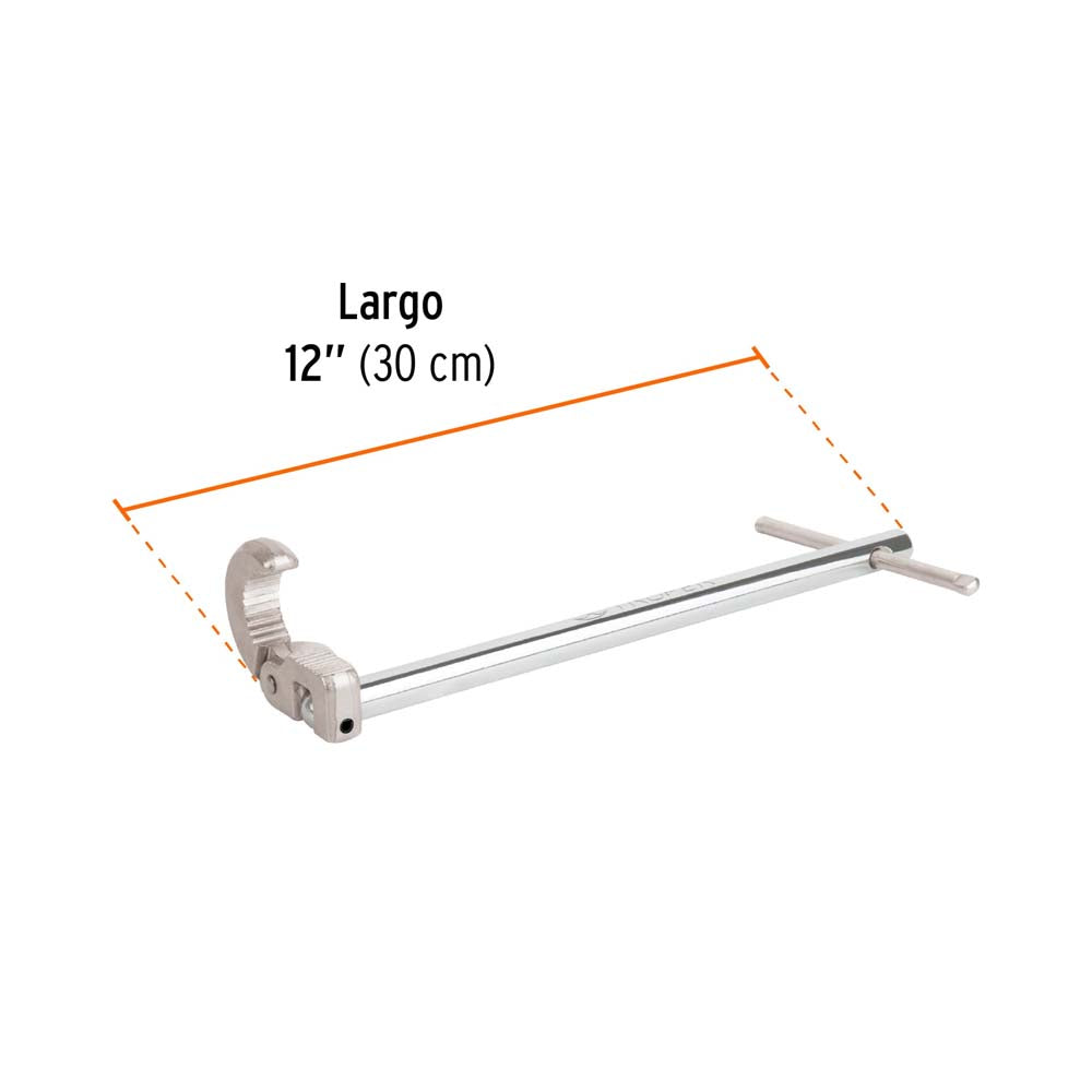 LLAVE PARA PLOMERO 12" (30CMS.) CAPAC. 1/2" - 1" (13MM-25MM.) LLAP-12 12874 TRUPER *** OFRECER 8412 ***