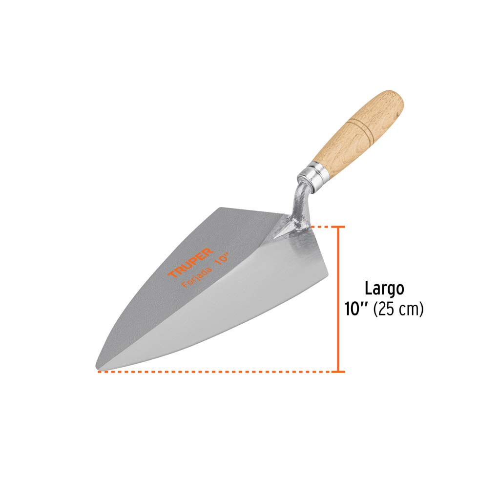 CUCHARA PARA ALBAÑIL TIPO FILADELFIA 10" MCA TRUPER CONSTRUCCION