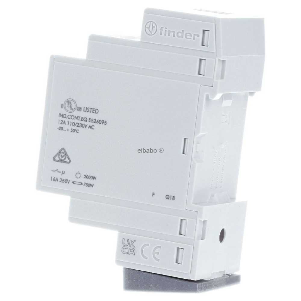 INTERRUPTOR HORARIO ASTRONOMICO / SEMANAL TIPO 12.A1 1CC 16A. ON/OFF FINDER