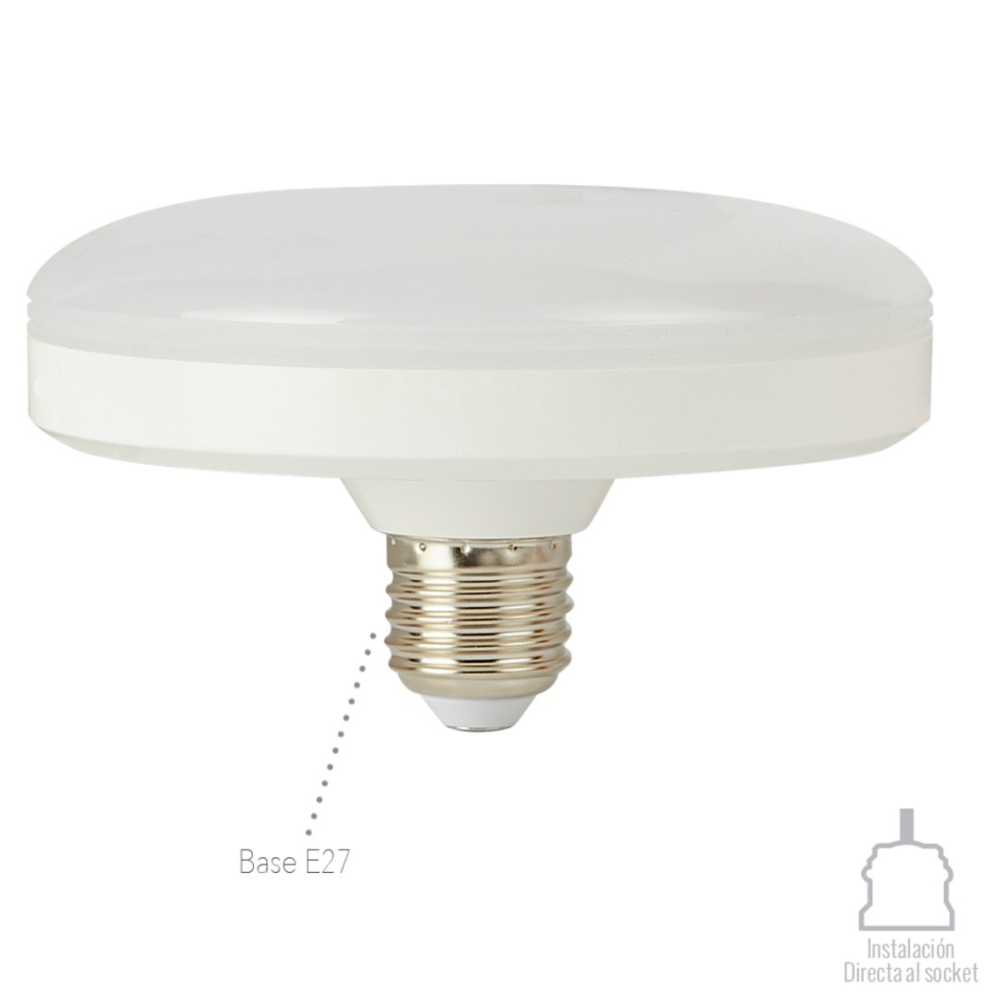 FOCO CIRCULAR LED TECNOLITE ALPHA 12W LUZ DE DÍA BASE E27