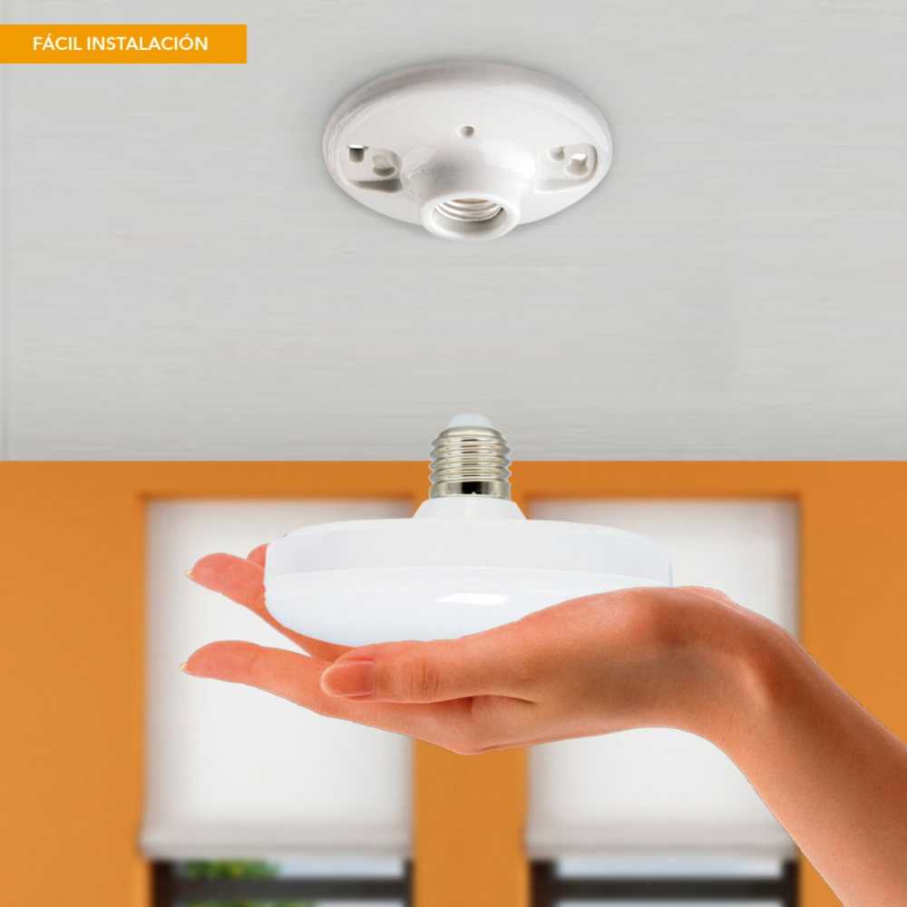 FOCO CIRCULAR LED TECNOLITE ALPHA 12W LUZ DE DÍA BASE E27