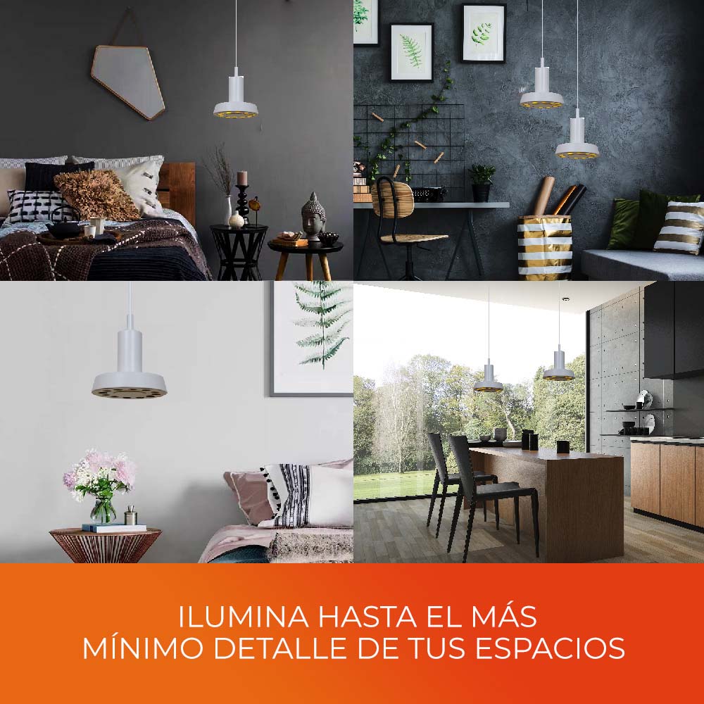 LUMINARIO INT LED 12W 100-240V 406LM 30K BCO