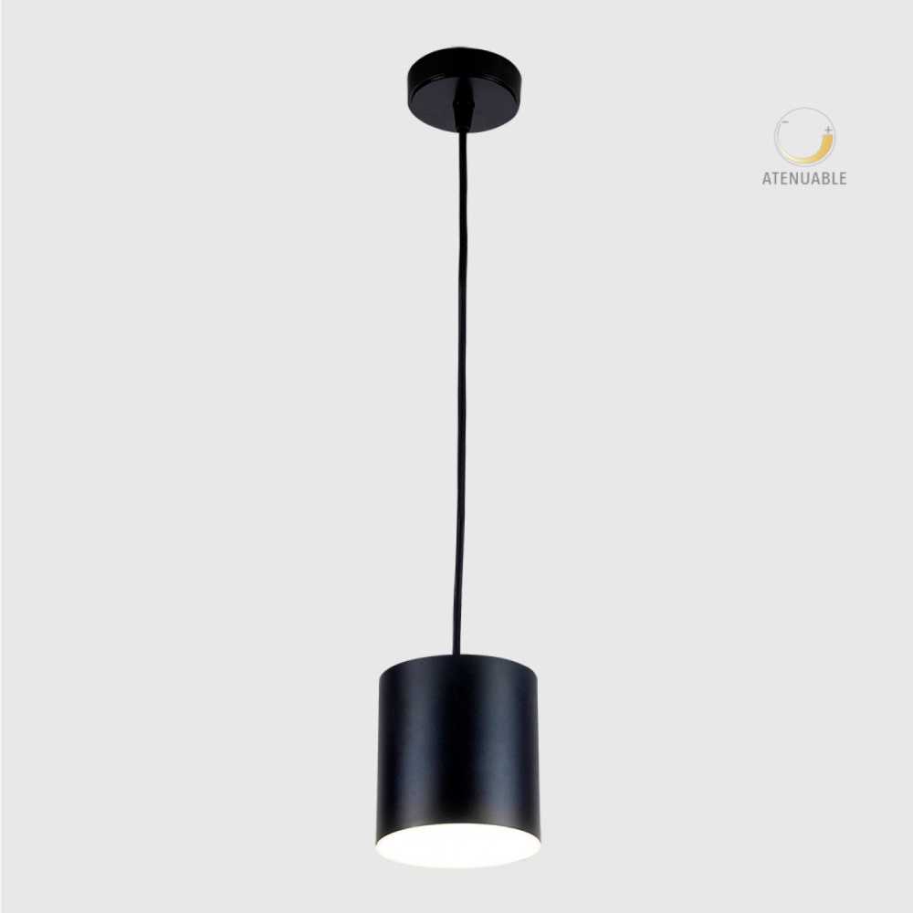 COLGANTE METÁLICO LED TECNOLITE ALUDRA 1.55M DE ALTURA 12W LUZ SUAVE CÁLIDA ATENUABLE LED INTEGRADO