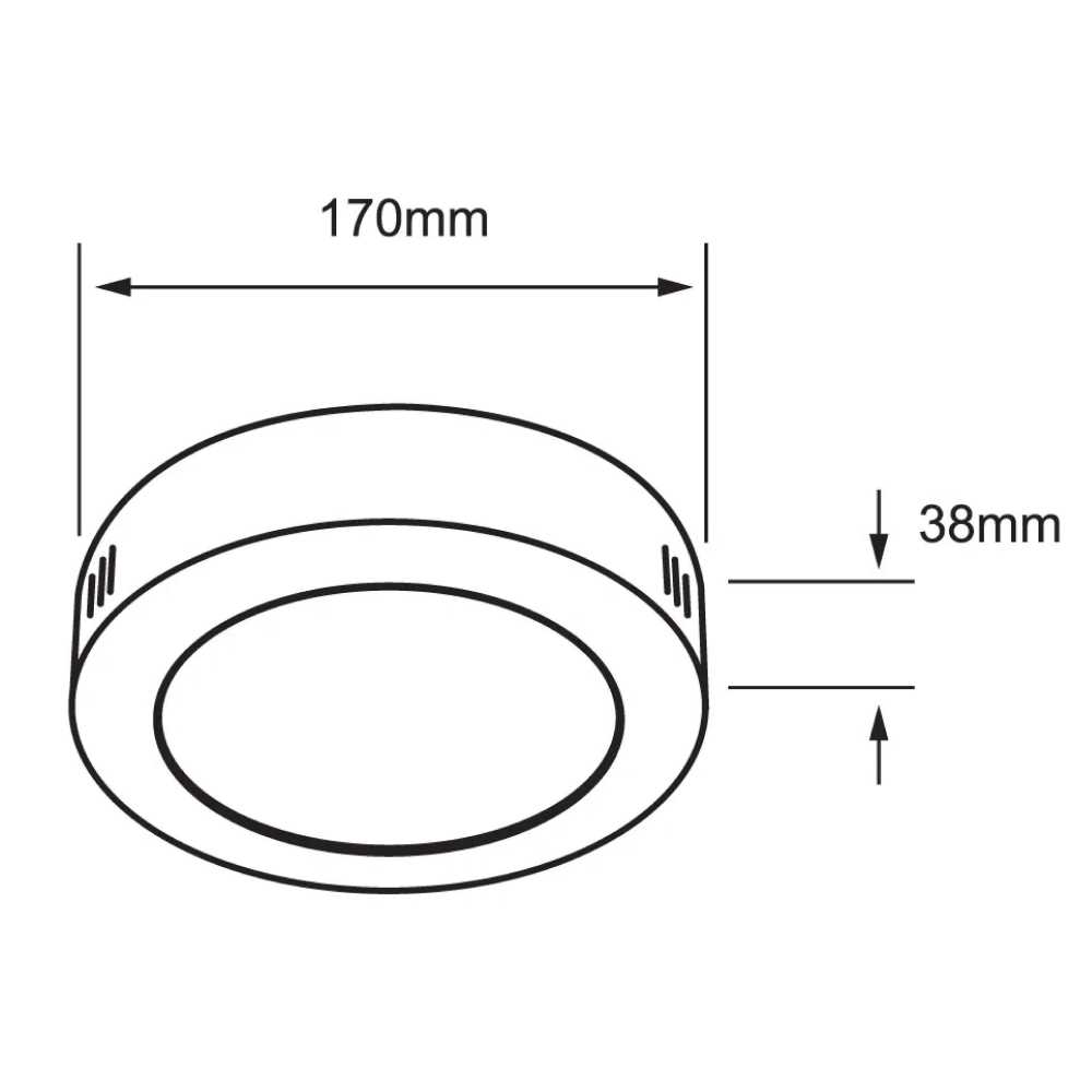 LÁMPARA EMPOTRABLE LED TECNOLITE ADHIL DE EMERGENCIA RECARGABLE 12W LUZ DE DÍA LED INTEGRADO