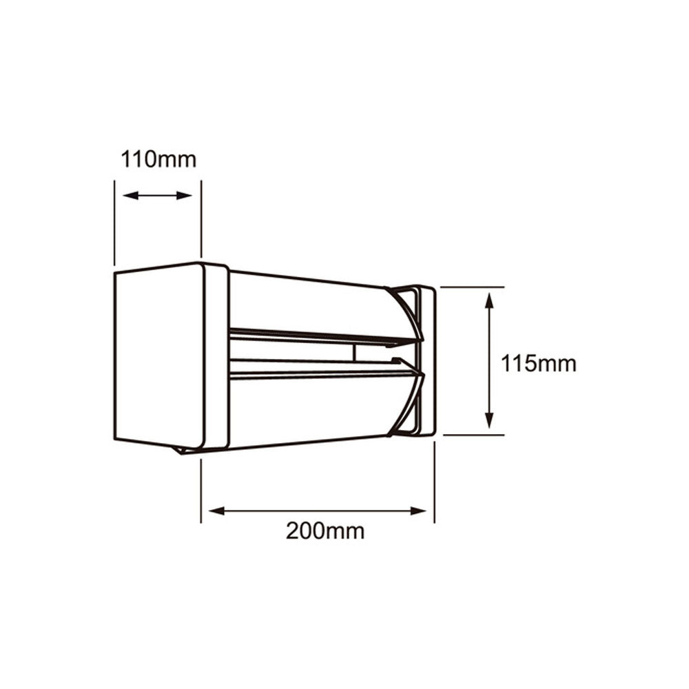 LÁMPARA DE EXTERIOR LED VENATICI TECNOLITE PARA SOBREPONER 12W LUZ BLANCA NEUTRA ***TECNOLITE HAE***