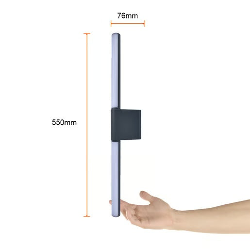 LAMPARA DE PARED ARBOTANTE LED EXTERIOR 12.5 W LUZ CALIDA BRILLANTE DIRIGIBLE IP44 NO ATENUABLE