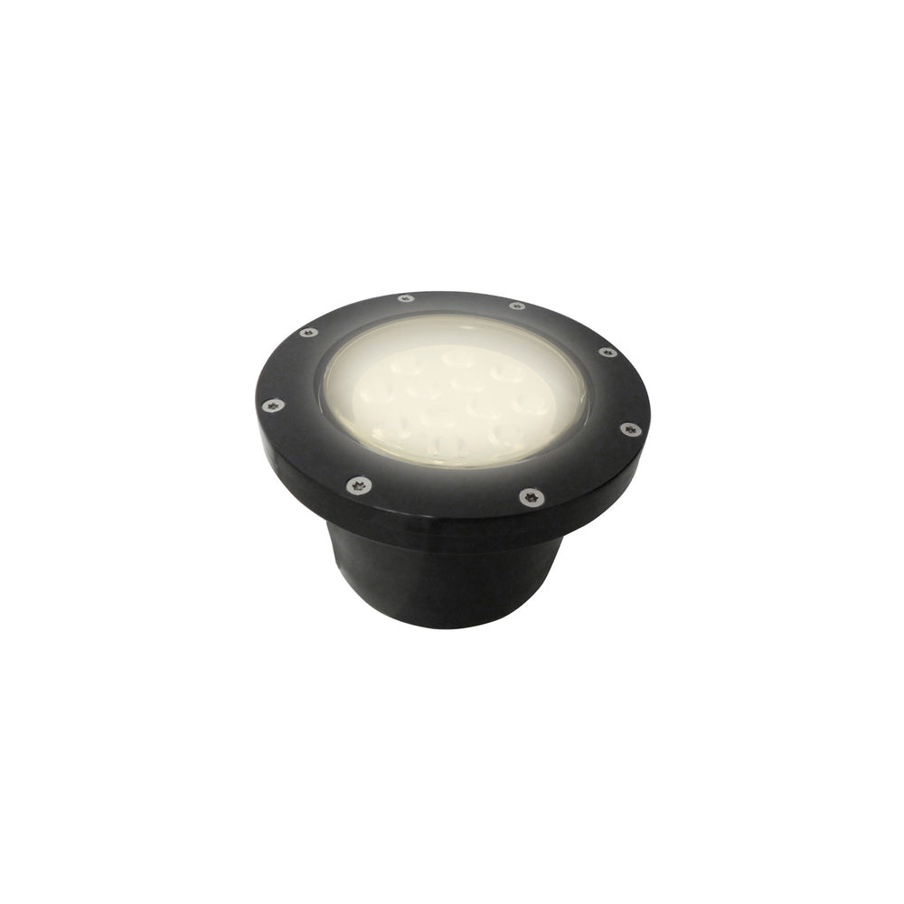 LÁMPARA DE EXTERIOR LED CUENCA IV TECNOLITE DE PISO EMPOTRABLE 12W LUZ SUAVE CÁLIDA LED INTEGRADO