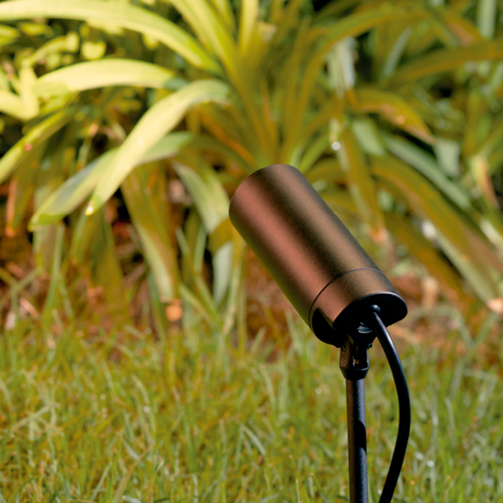 LÁMPARA DE EXTERIOR LED KRAZ TECNOLITE ESTACA 12W LUZ SUAVE CÁLIDA