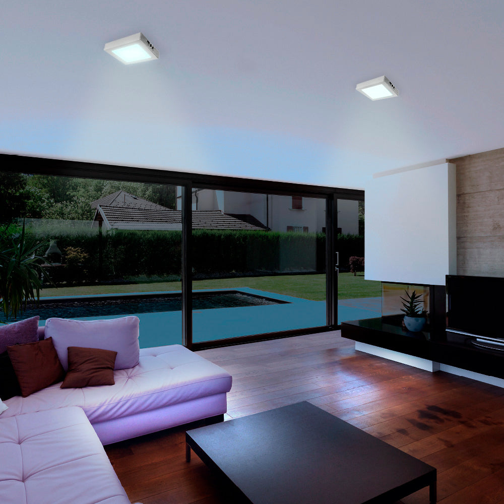 LÁMPARA DE INTERIOR LED ALGEDI II TECNOLITE PARA SOBREPONER 12W LUZ DE DÍA