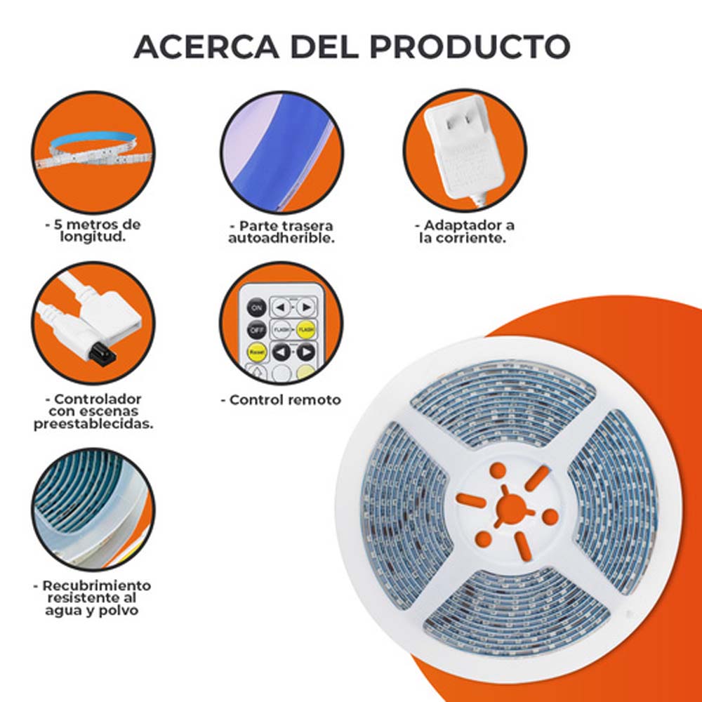 TIRA INT/EXT LED 12W12VCDIP20-IP65 BCO