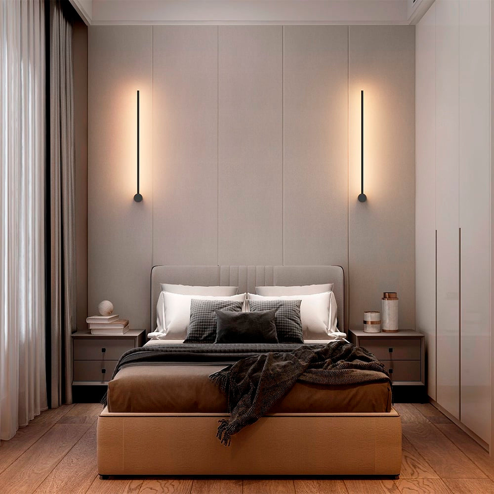 LUMINARIO INT MURO LED 12W CCT NEGRO