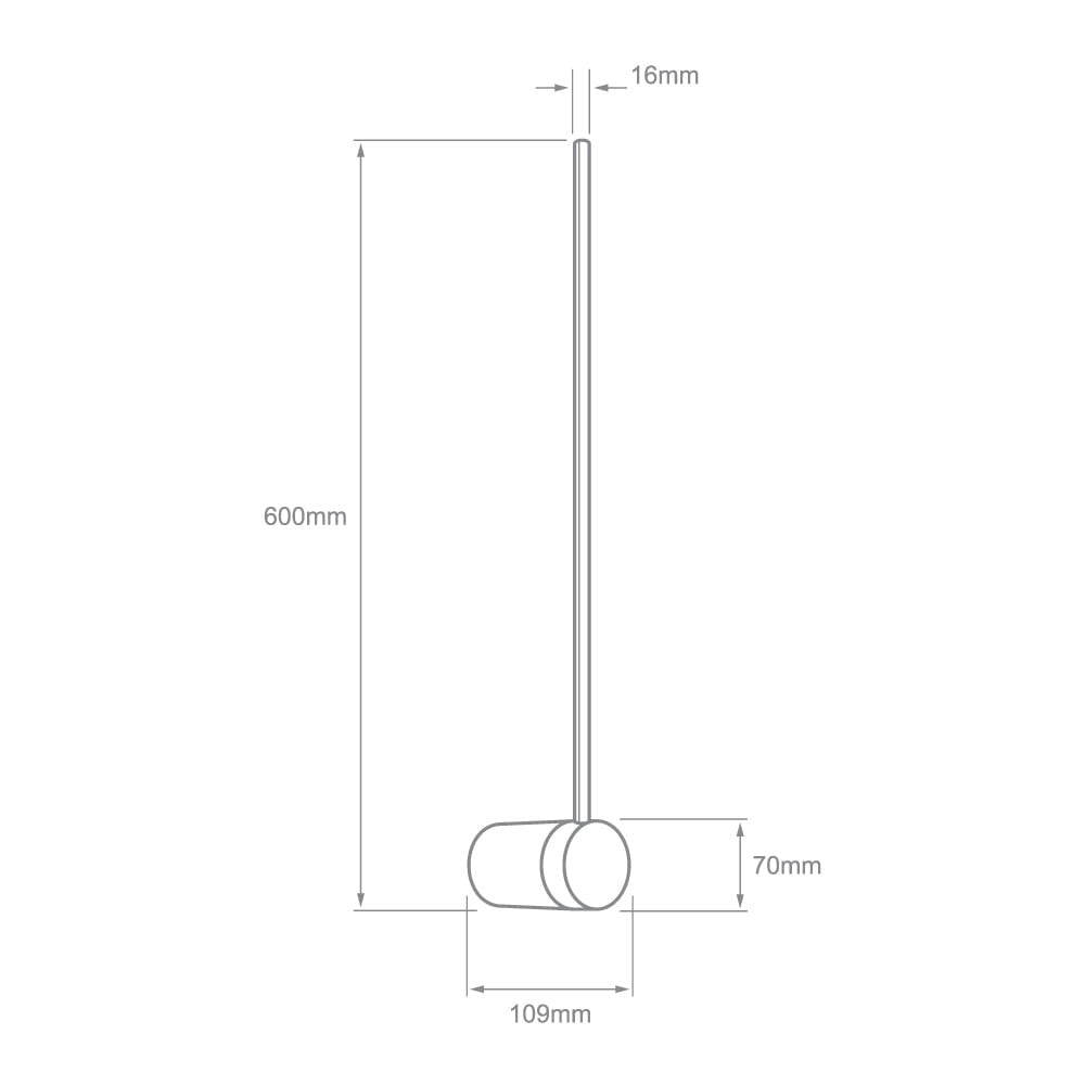 LUMINARIO INT MURO LED 12W CCT NEGRO