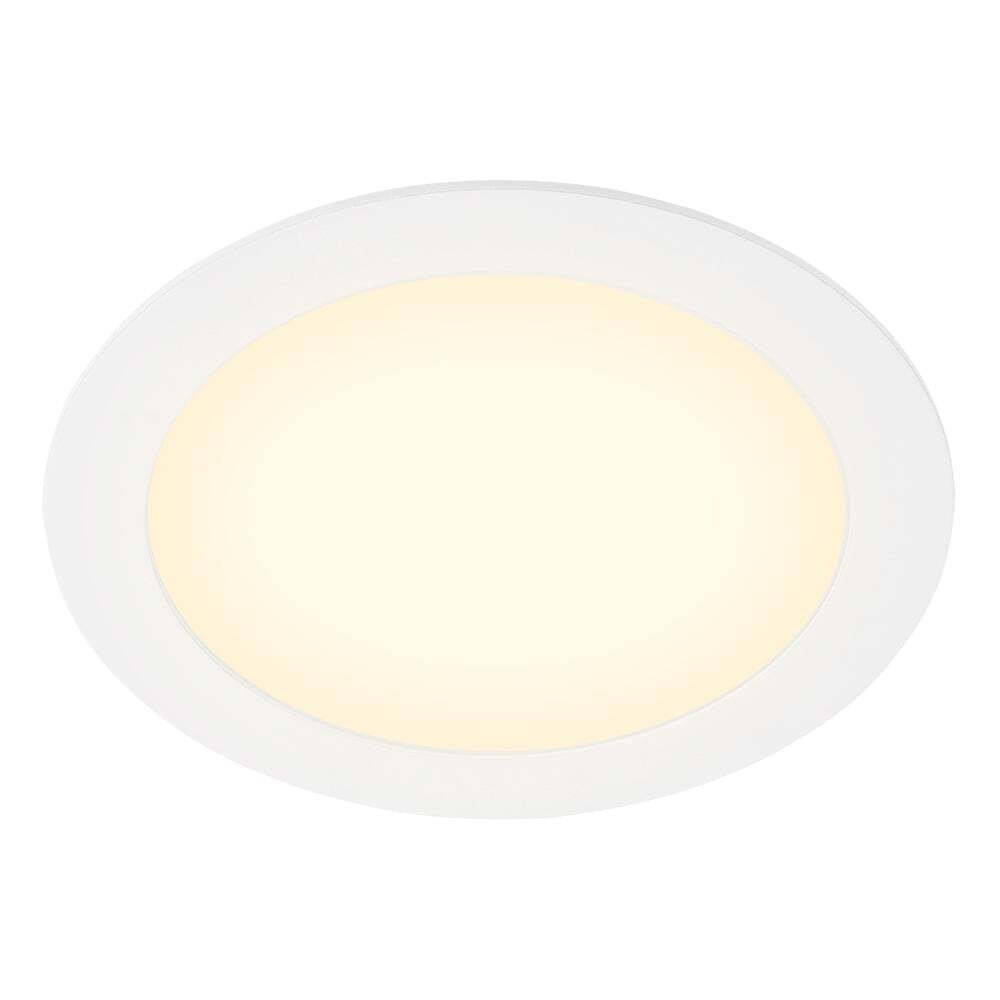 KIT DE 8 LAMPARAS LED BUCARAMANGA VII PARA EMPOTRAR EN TECHO NO ATENUABLE 12W LED INTEGRADO LUZ BLANCO CALIDO COLOR BLANCO LEVITON
