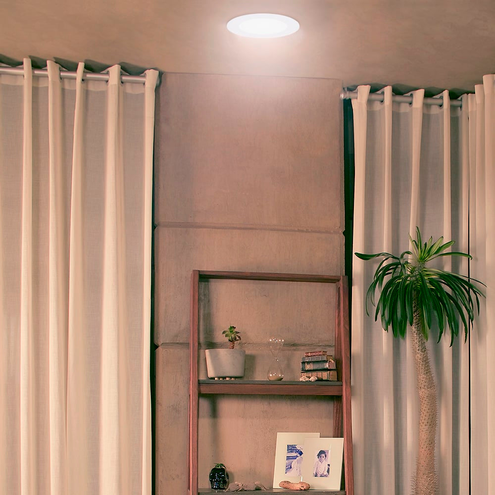 LÁMPARA DE INTERIOR EMPOTRABLE BUCARAMANGA VII TECNOLITE NO ATENUABLE 12W LED INTEGRADO LUZ BLANCA NEUTRA *** OFRECER 86446 ***