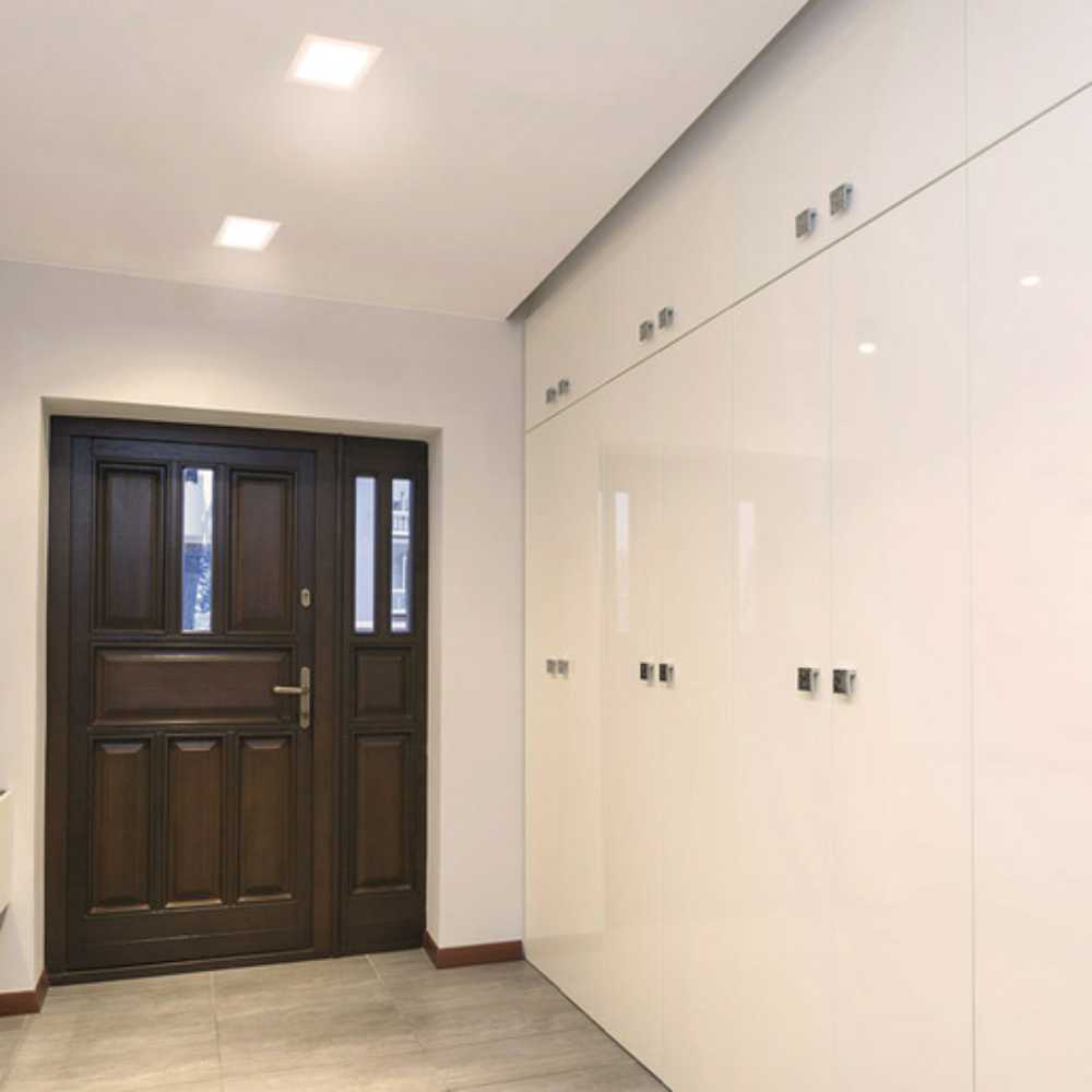 LÁMPARA DE INTERIOR EMPOTRABLE LED BRIGHTON VII TECNOLITE 12W LUZ SUAVE CÁLIDA