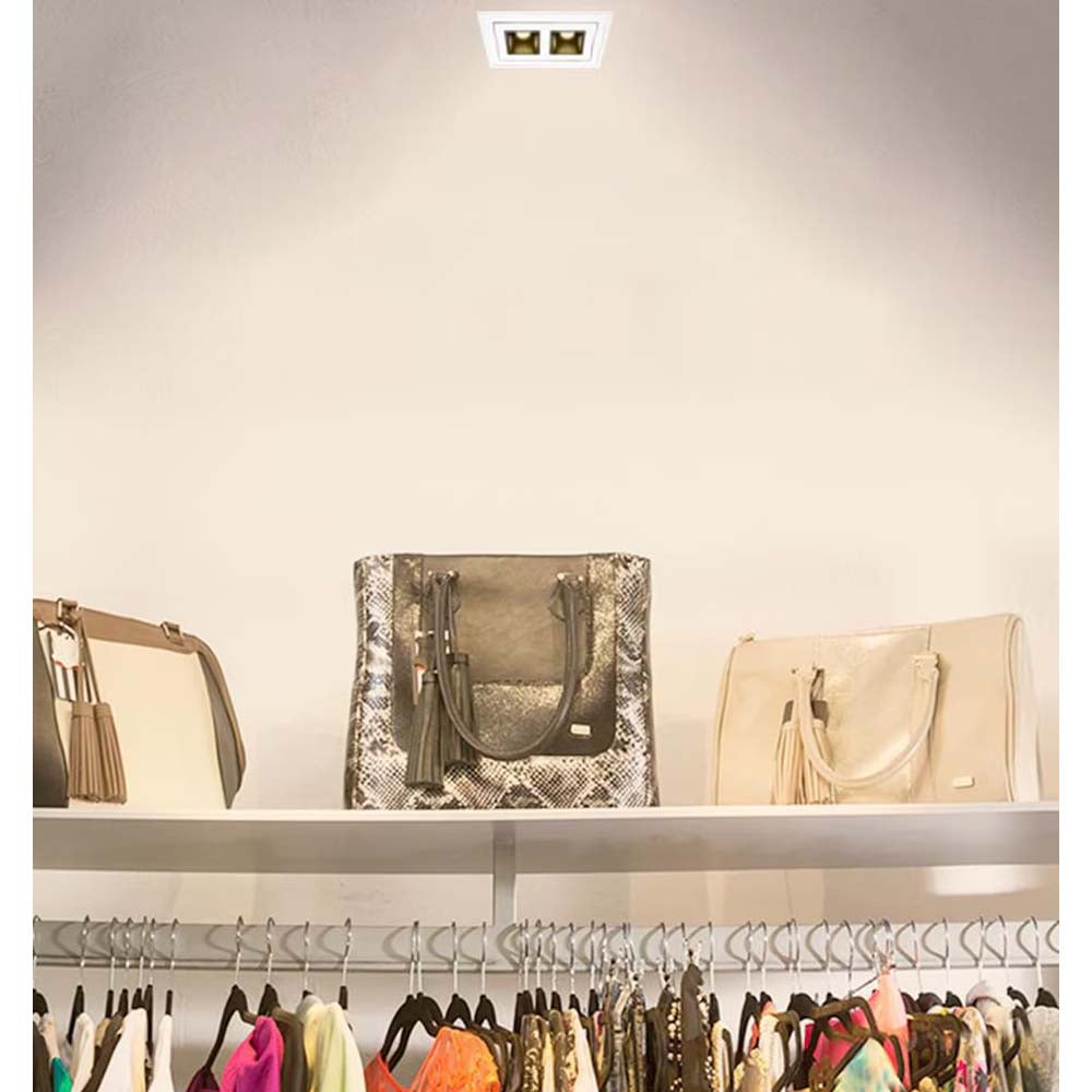 LÁMPARA EMPOTRABLE LED TECNOLITE ACAMAR II 12W LUZ SUAVE CÁLIDA DE YESO EMPOTRADO OCULTO ***TECNOLITE HAE***