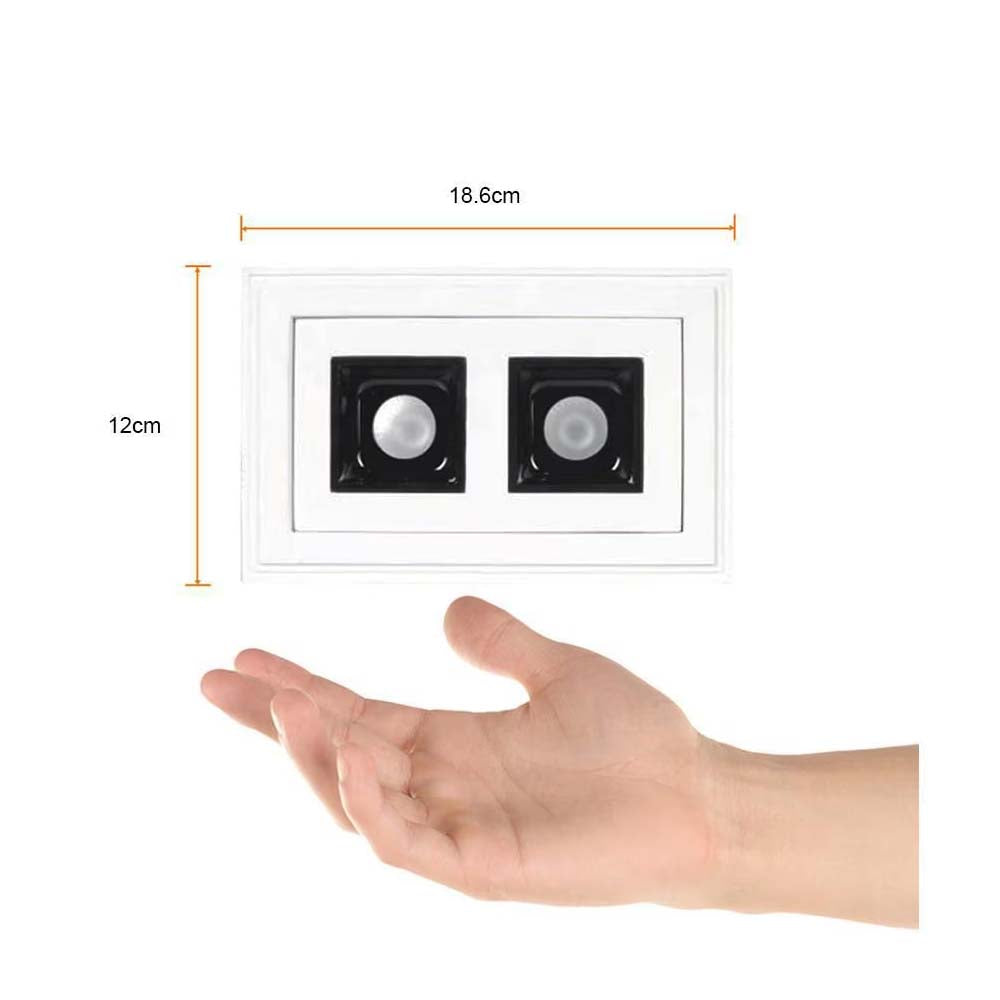 LÁMPARA EMPOTRABLE LED TECNOLITE ACAMAR II 12W LUZ SUAVE CÁLIDA DE YESO EMPOTRADO OCULTO ***TECNOLITE HAE***