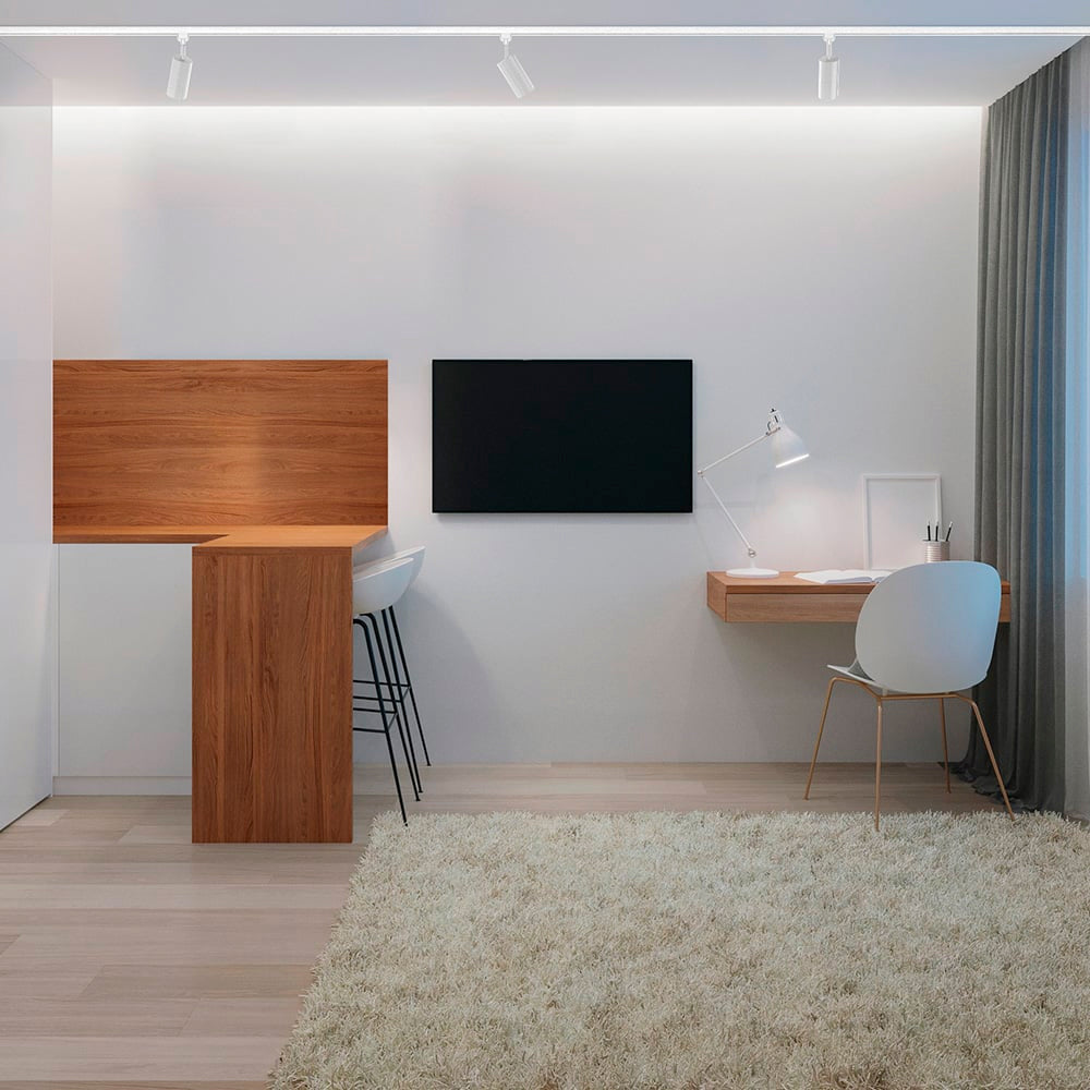 LAMPARA SPOT LED DE RIEL DIRIGIBLE 12W LUZ BLANCA AJUSTABLE IRC90 NO ATENUABLE