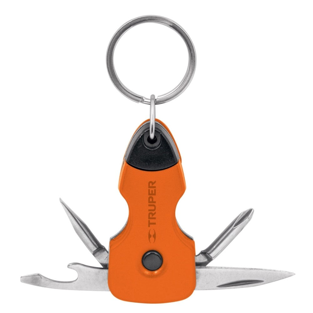 MULTIHERRAMIENTA 6 FUNCIONES CON LED TIPO LLAVERO TRUPER NAMU-LL