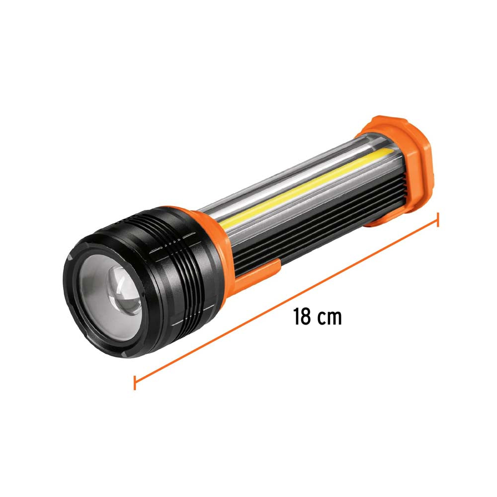 LINTERNA RECARGABLE CON LUZ DE EMERGENCIA 18CMS. LIREX-480 13415 TRUPER