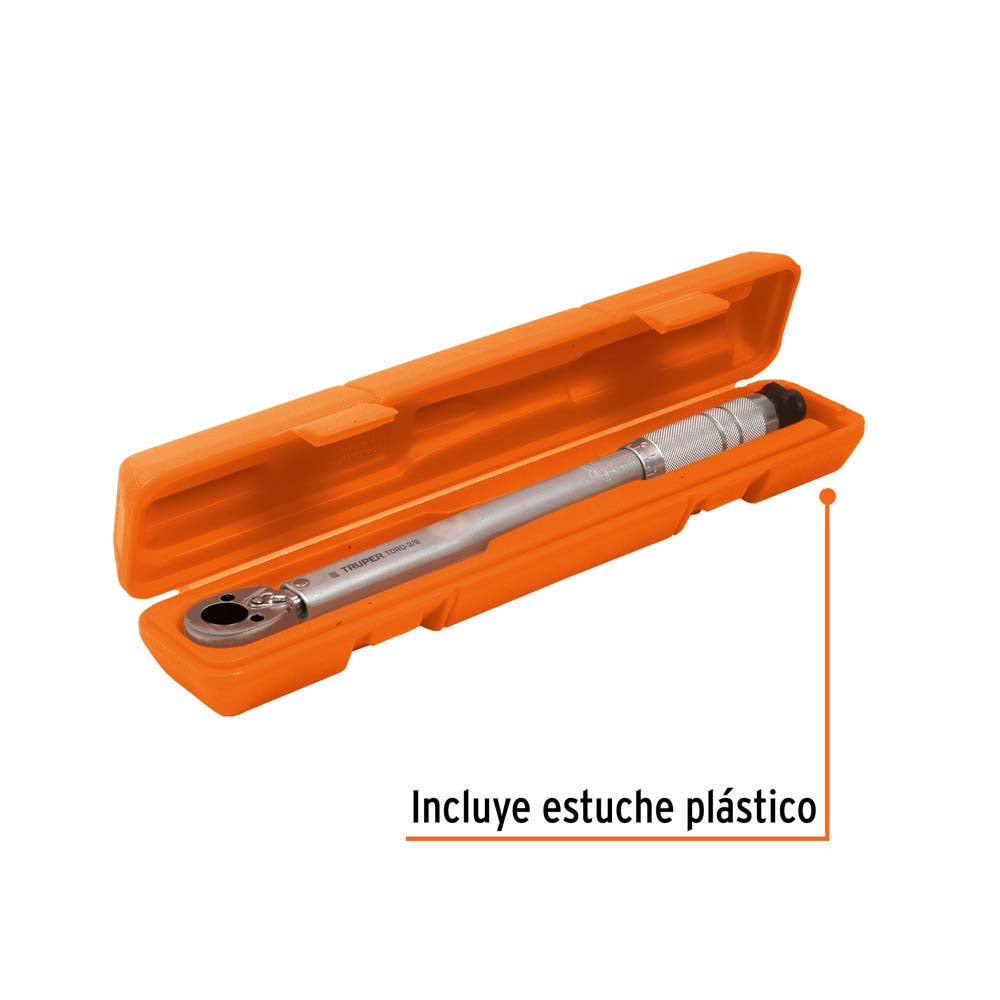 TORQUIMETRO TRUENO 2 LECTURAS P/DADO 3/8" RANGO 5-80LB-FT (7-108NM) INCREMENTO DUAL 1LB-FT TORQ-3/8 13567