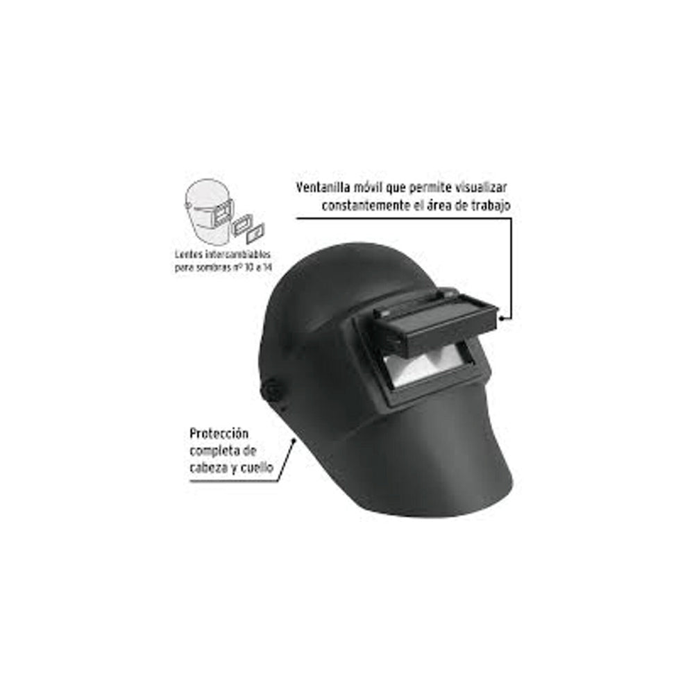 CARETA PARA SOLDAR ERGONOMICA MCA TRUPER SEG. INDUSTRIAL *** OFRECER 137331 ***