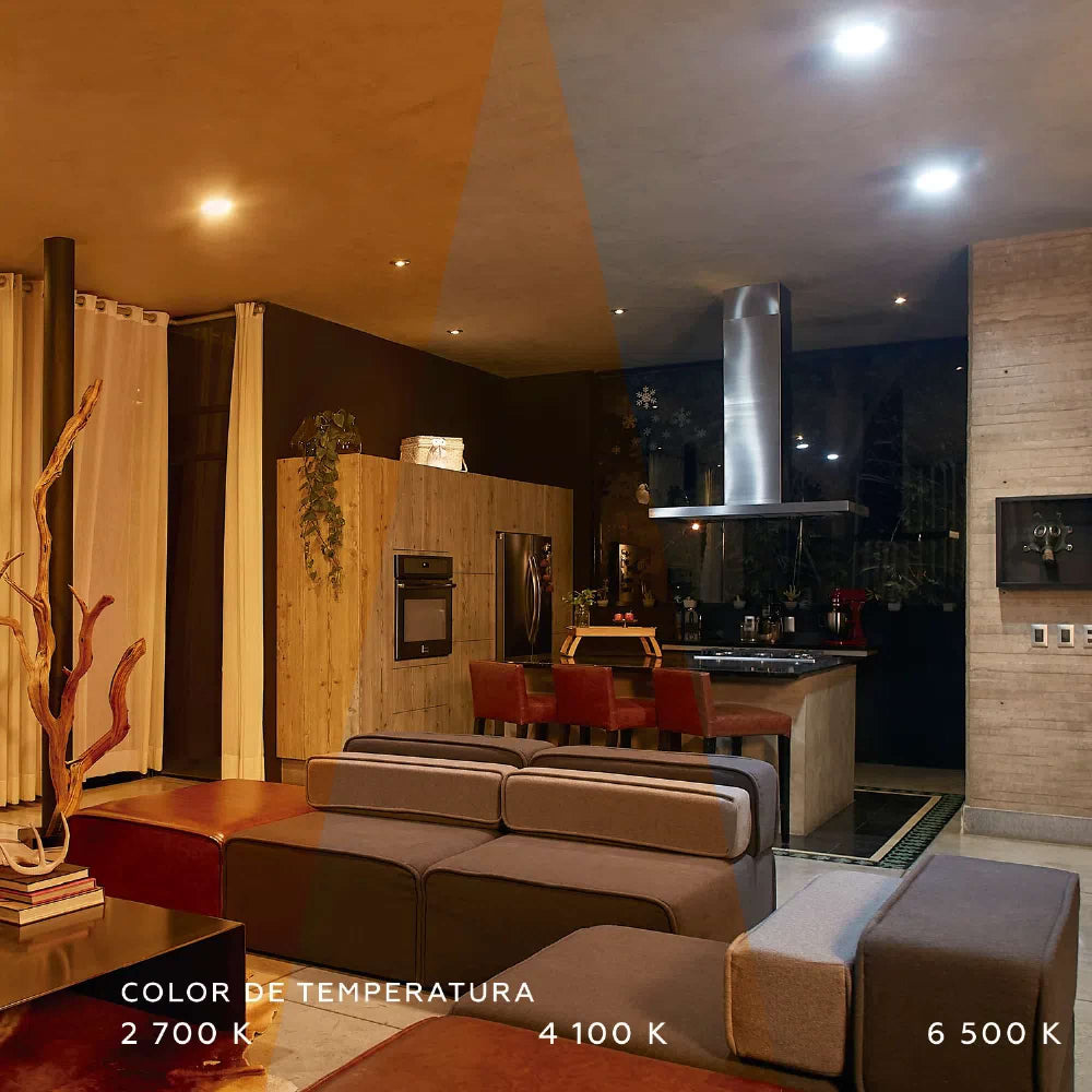 LÁMPARA EMPOTRABLE LED TECNOLITE ATIK II 13W LUZ BLANCA ATENUABLE LED INTEGRADO