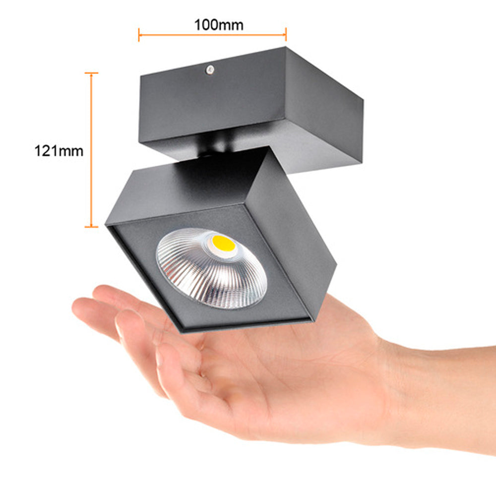 LAMPARA DE INTERIOR LED TECNOLITE PING SPOT PARA SOBREPONER 13W LUZ SUAVE CALIDA