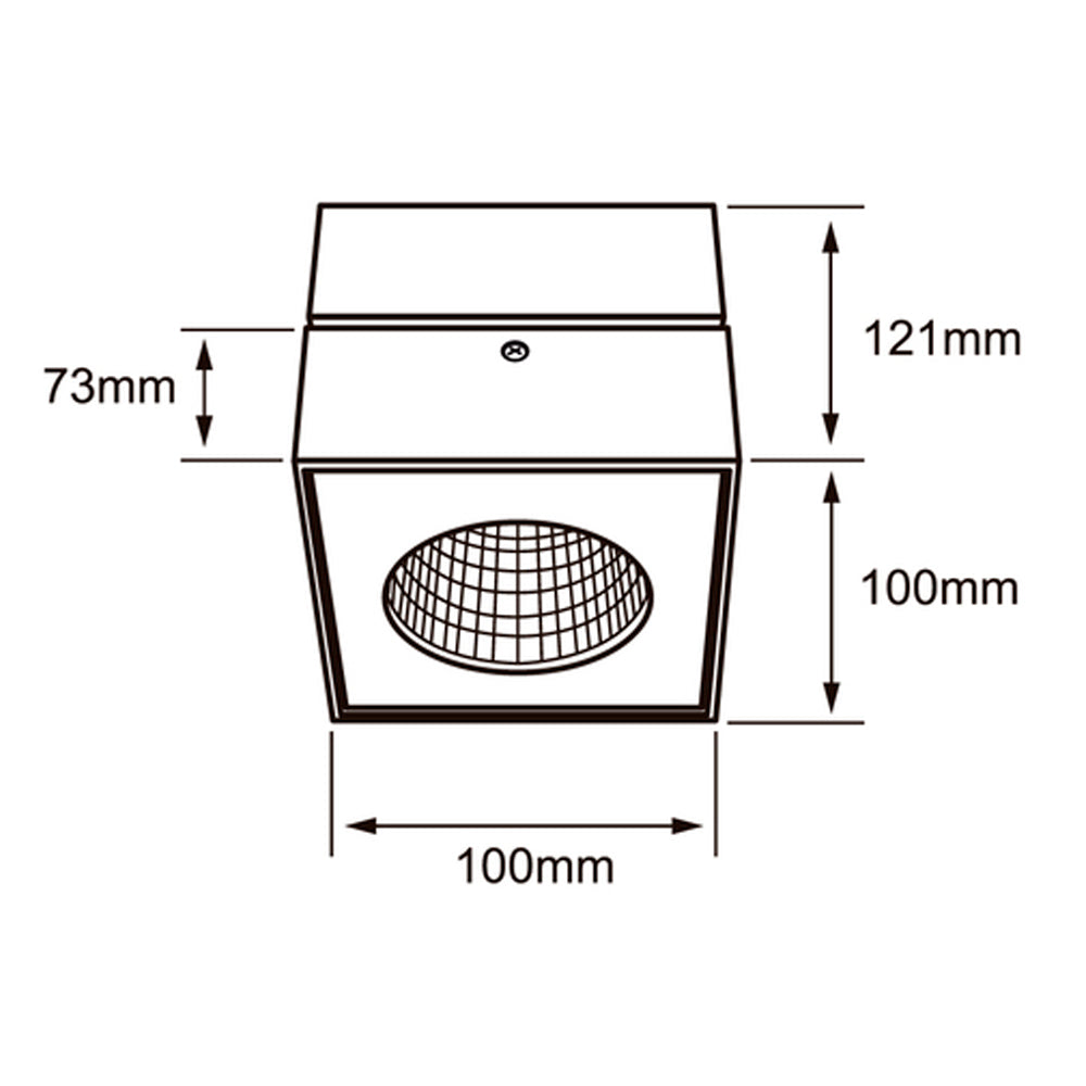 LAMPARA DE INTERIOR LED TECNOLITE PING SPOT PARA SOBREPONER 13W LUZ SUAVE CALIDA