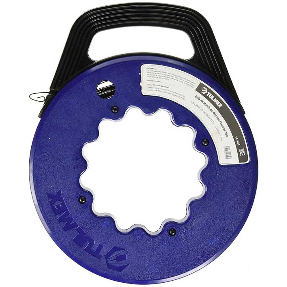 GUIA DE ALAMBRE PLANO 30MTS. CON CARRETE TULMEX KLEIN TOOLS